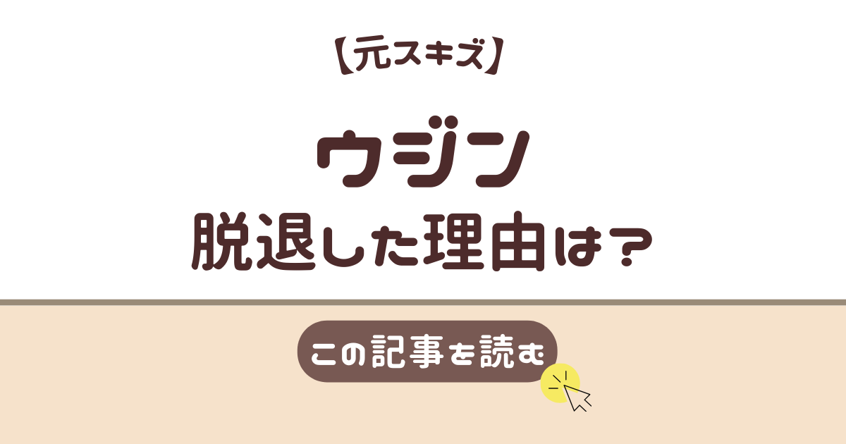 スキズ　ウジン　脱退理由